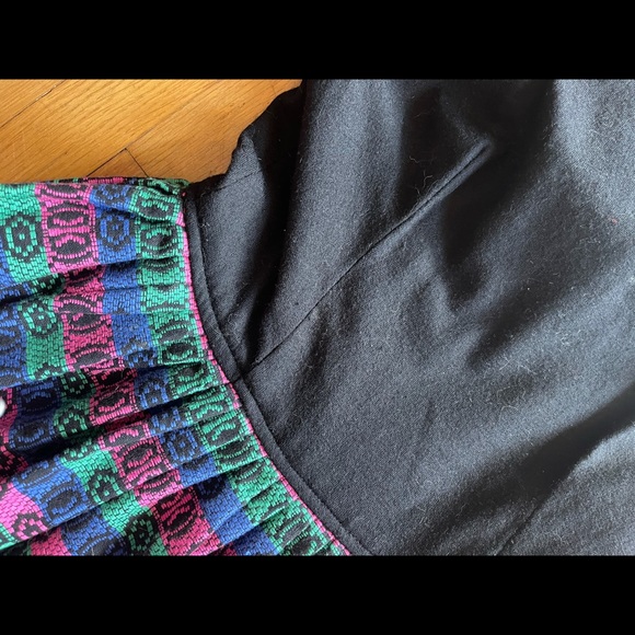 60s Vintage Pixie of California Fit and Flare Midi Dress w Woven Skirt - Picture 8 of 11